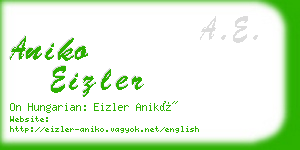 aniko eizler business card